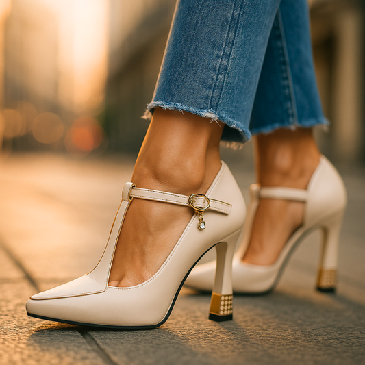 Viv Verfijnde T-Band Pumps