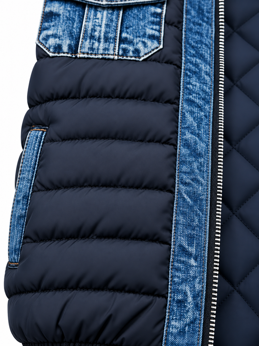 Milan Gequilte Denimjas