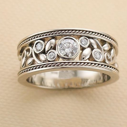 Elegante ring met zirkonia