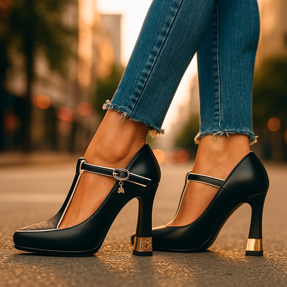 Viv Verfijnde T-Band Pumps
