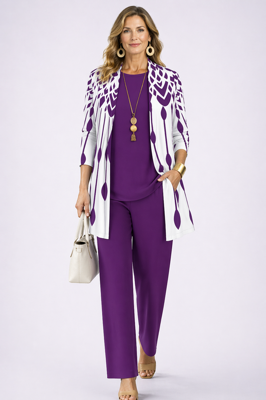 Laura Elegante Driedelige Set
