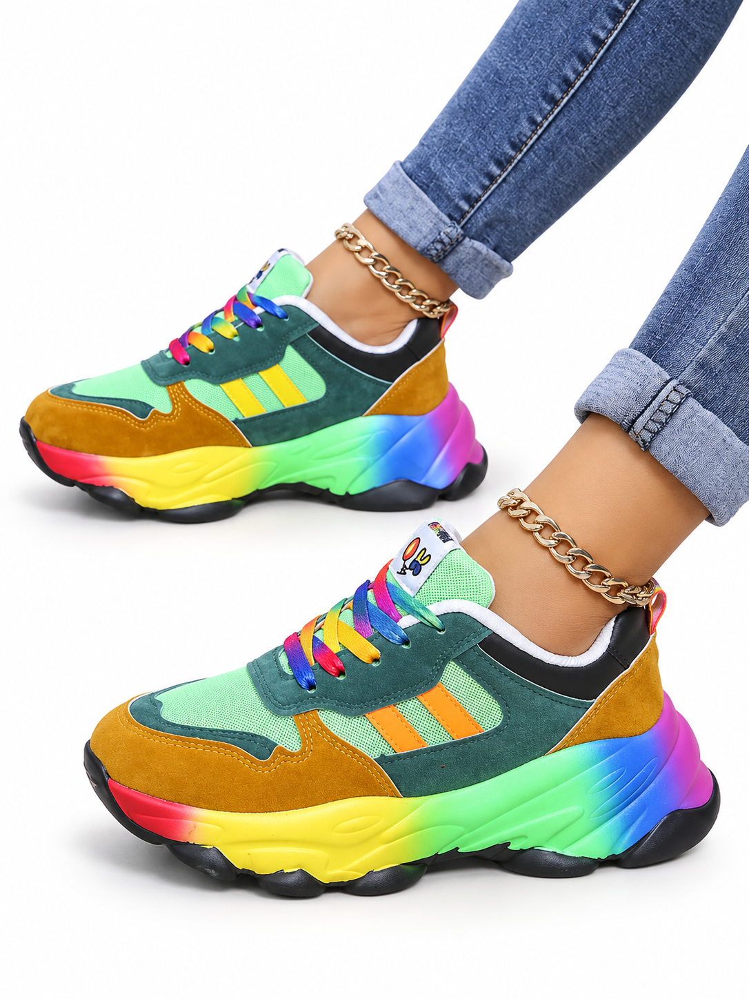 Femke Kleurrijke Comfort-Sneakers