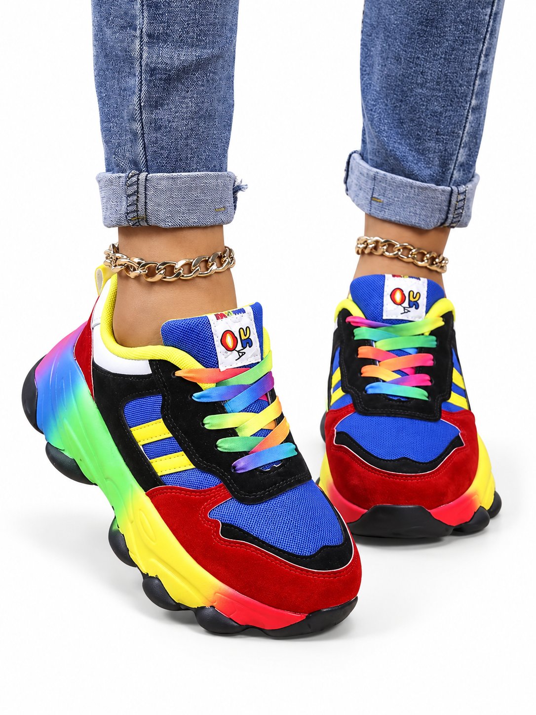 Femke Kleurrijke Comfort-Sneakers