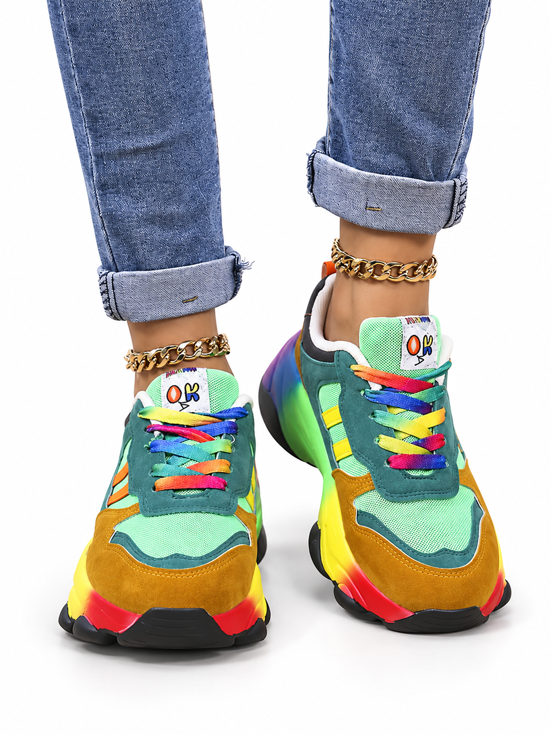 Femke Kleurrijke Comfort-Sneakers