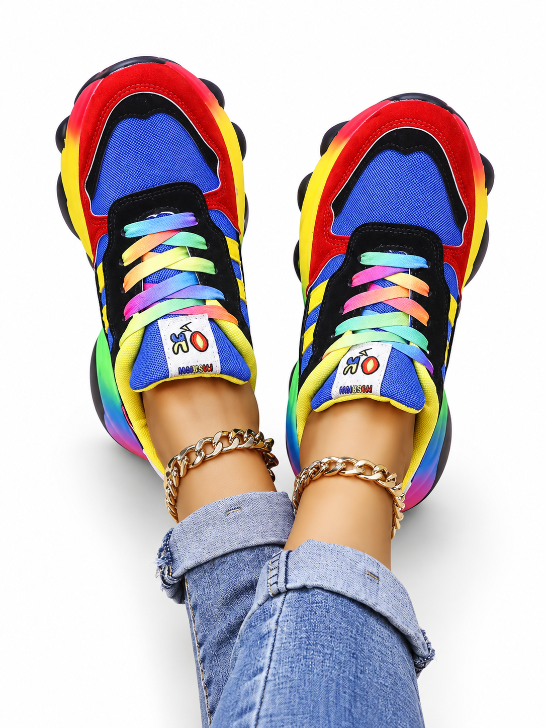 Femke Kleurrijke Comfort-Sneakers
