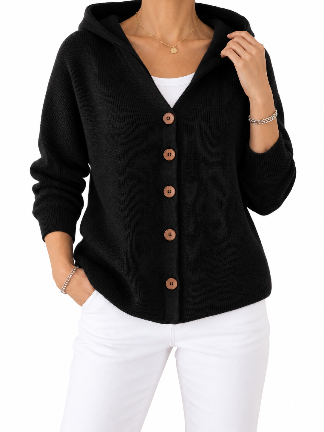 Tessa Licht Vest met Capuchon