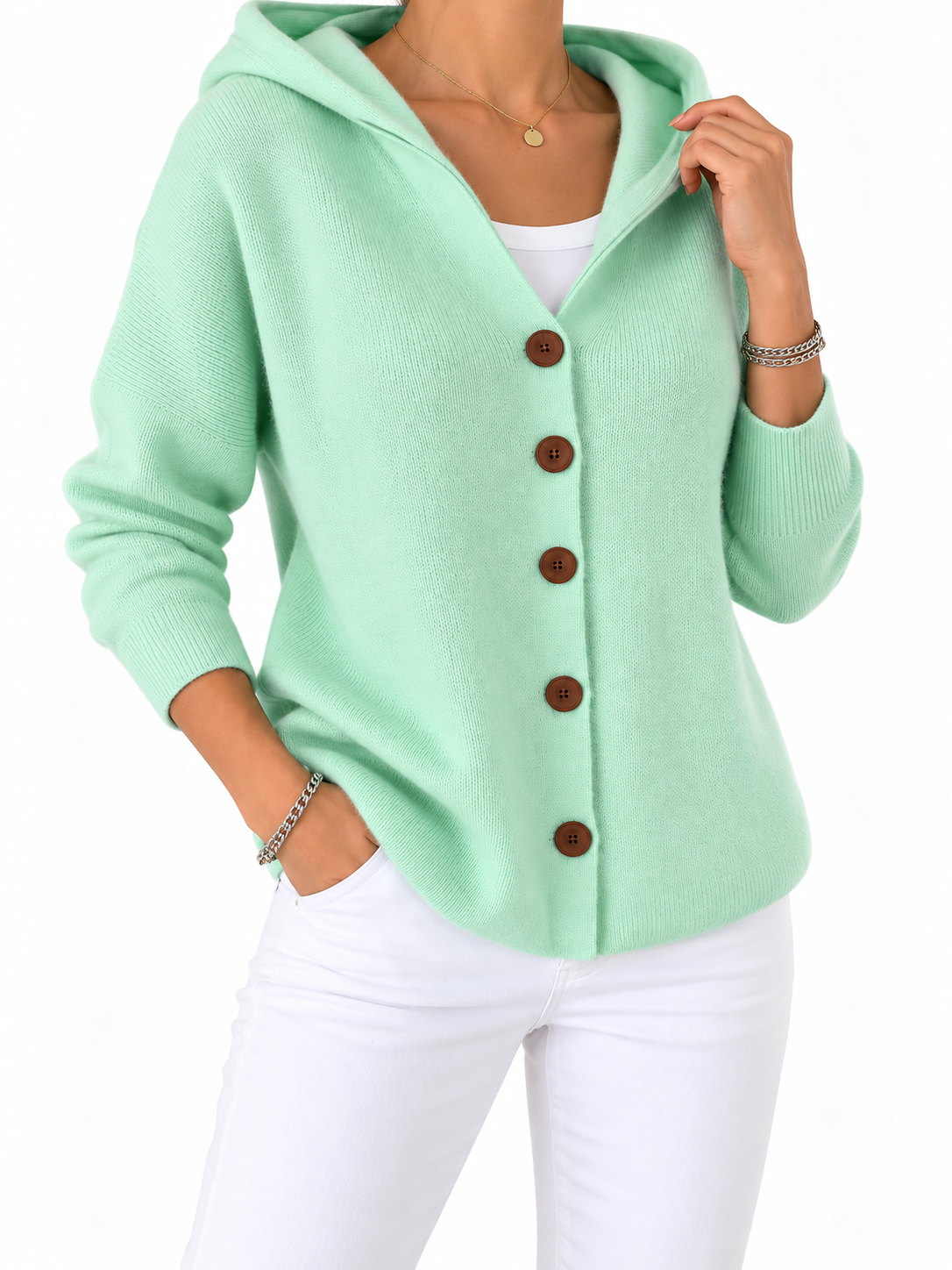 Tessa Licht Vest met Capuchon