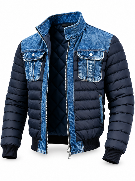 Milan Gequilte Denimjas