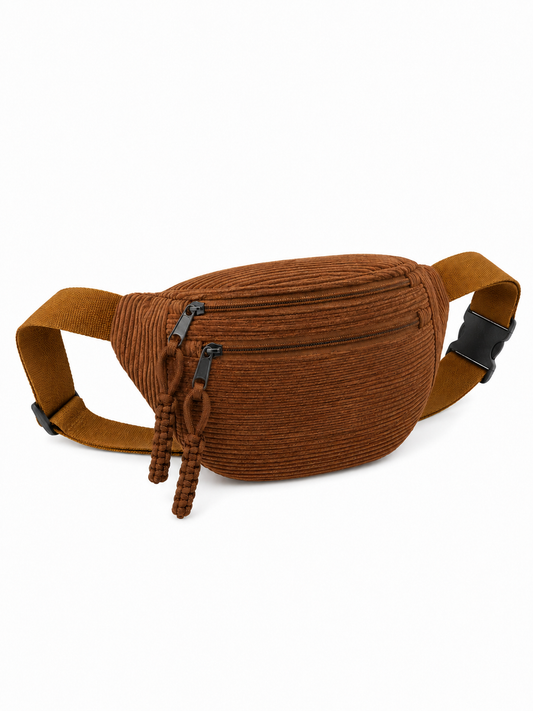 Camel Corduroy Schoudertas