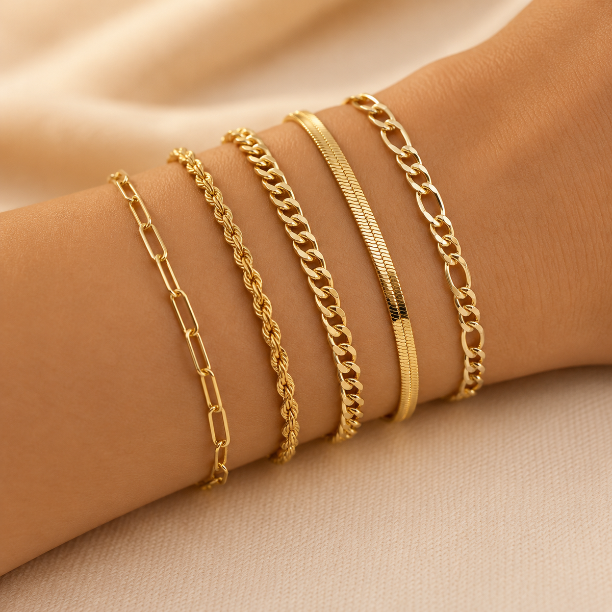 Set Gouden Armbanden