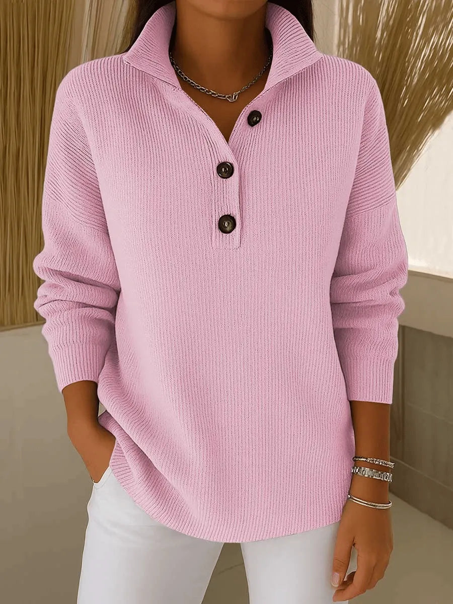 Amber Jersey Polo met V-hals