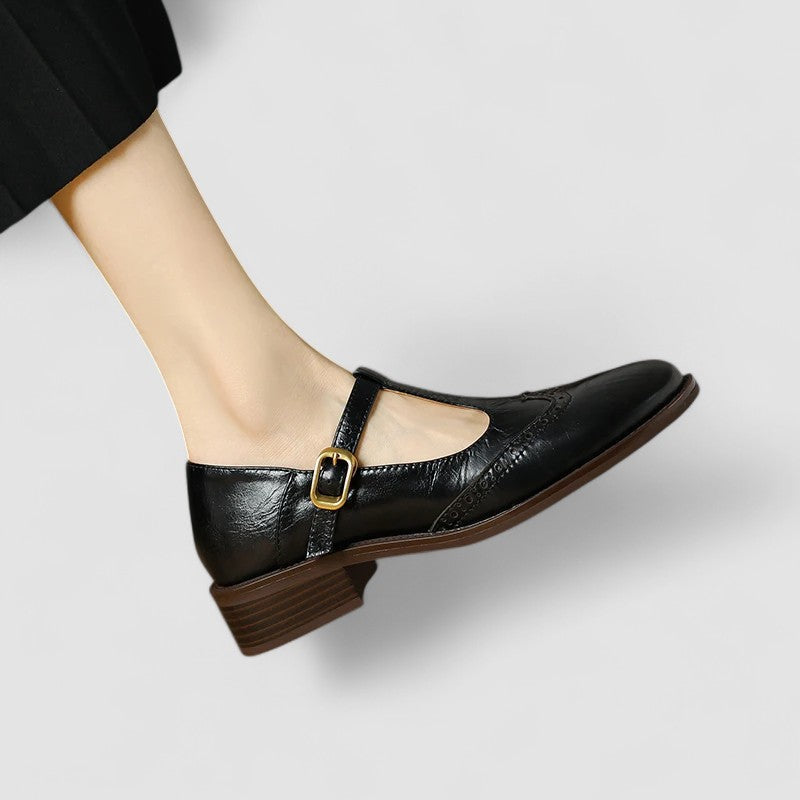 Margot Geperforeerde Slingback Sandalen