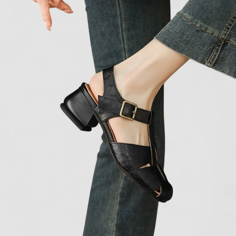 Sandrine Opengewerkte Bandschoenen