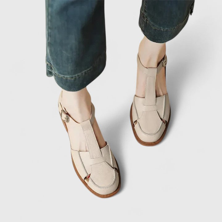 Manon Gesloten Sandalen met Enkelbandje