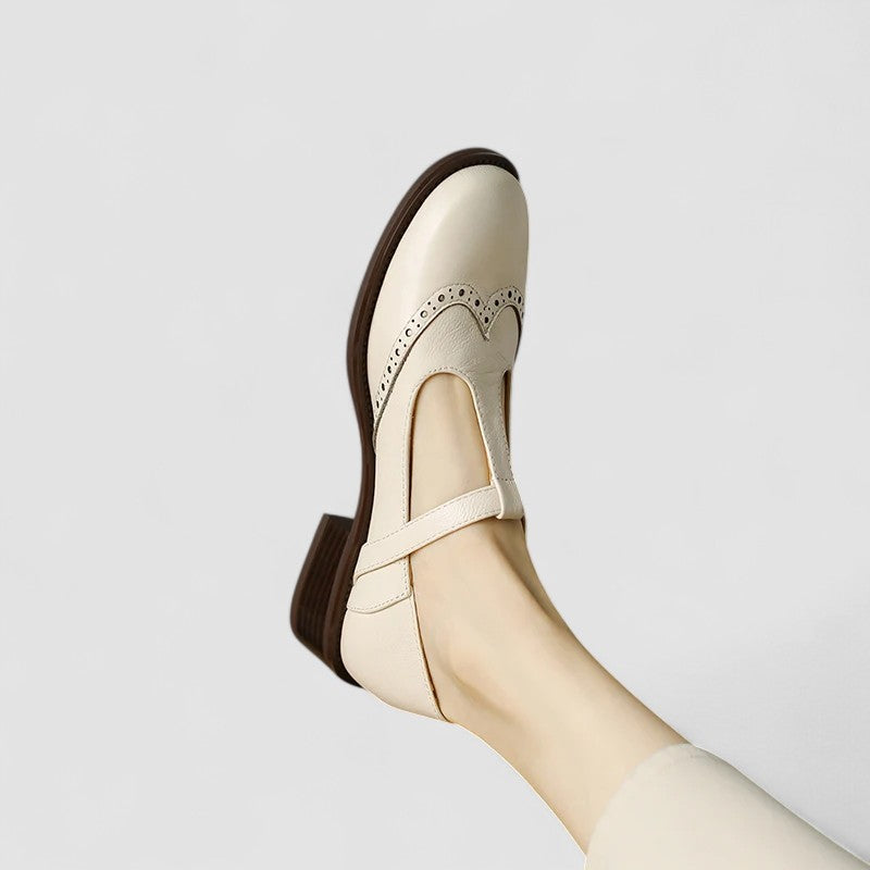 Margot Geperforeerde Slingback Sandalen