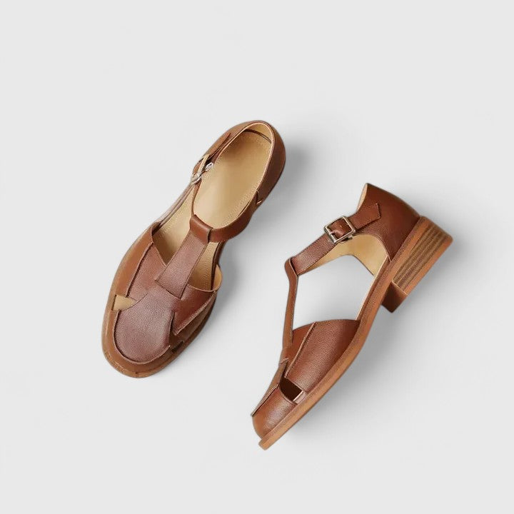 Manon Gesloten Sandalen met Enkelbandje