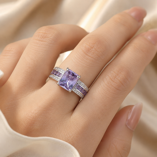 Zilveren Ring Met Amethist