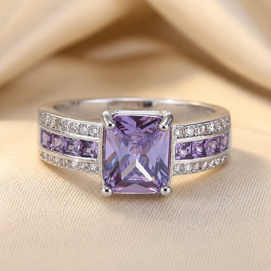 Zilveren Ring Met Amethist