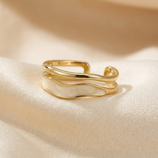Sculpturale Gouden Ring