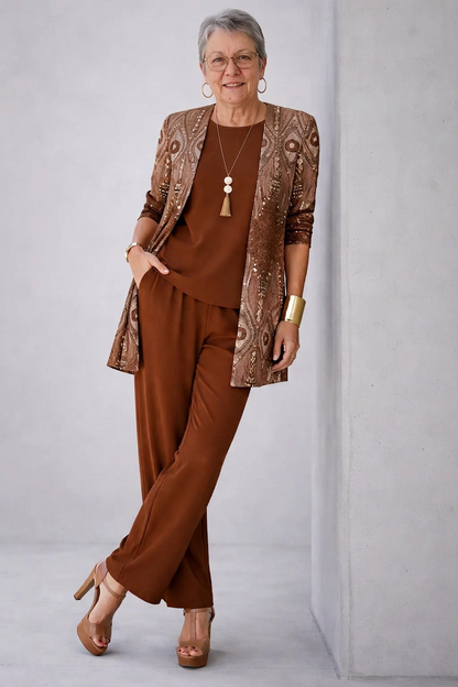 Lisanne Elegante Driedelige Set