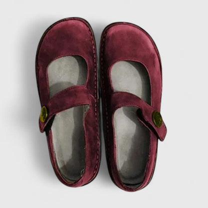 Monique Loafers van Gepatineerd Leer